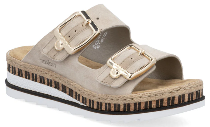 Rieker V7955-60 women's walking sandals, taupe