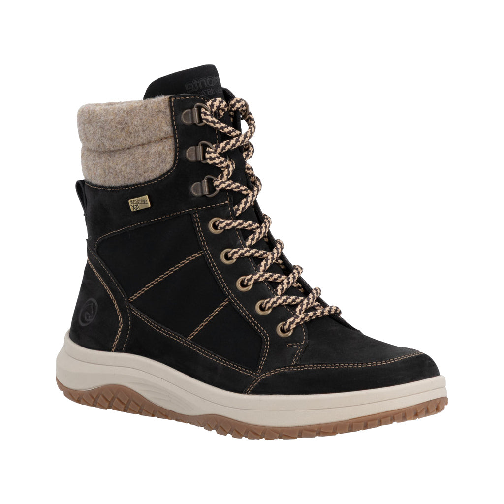 Bottillons d'hiver pour femme Rieker - Remonte D3Q72-03, noir
