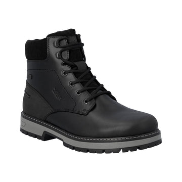 Rieker F8303-00 men's boots with ice cleats, black